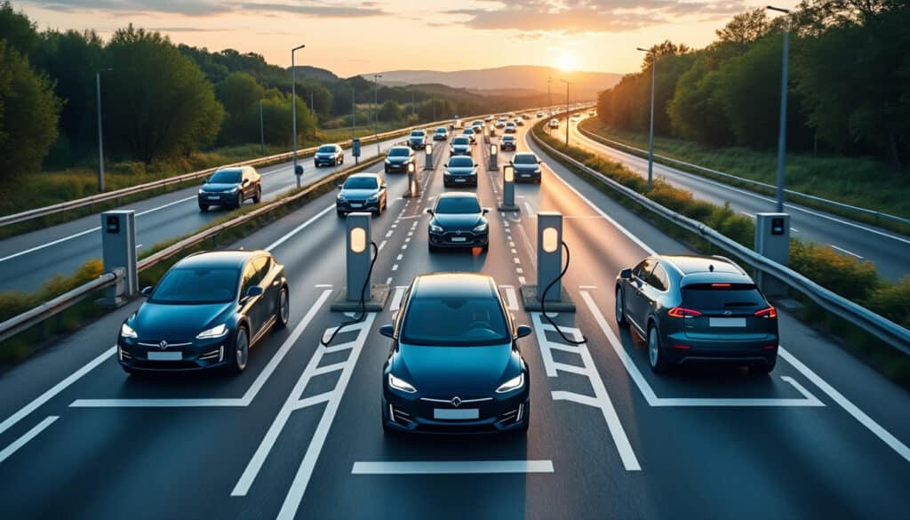 Liste des bornes de recharge électrique sur l’autoroute A6 : guide complet