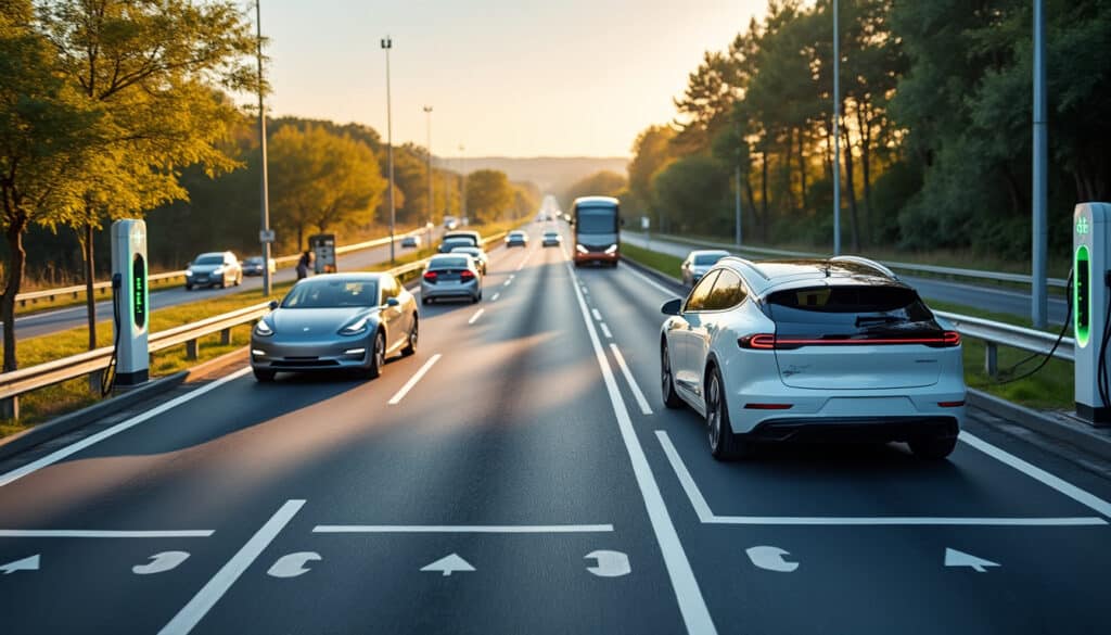 Liste des bornes de recharge électrique sur autoroute : guide complet