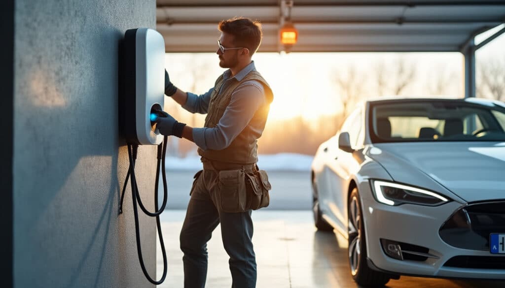 Pose de la borne de recharge voiture électrique : guide complet et sécurisé