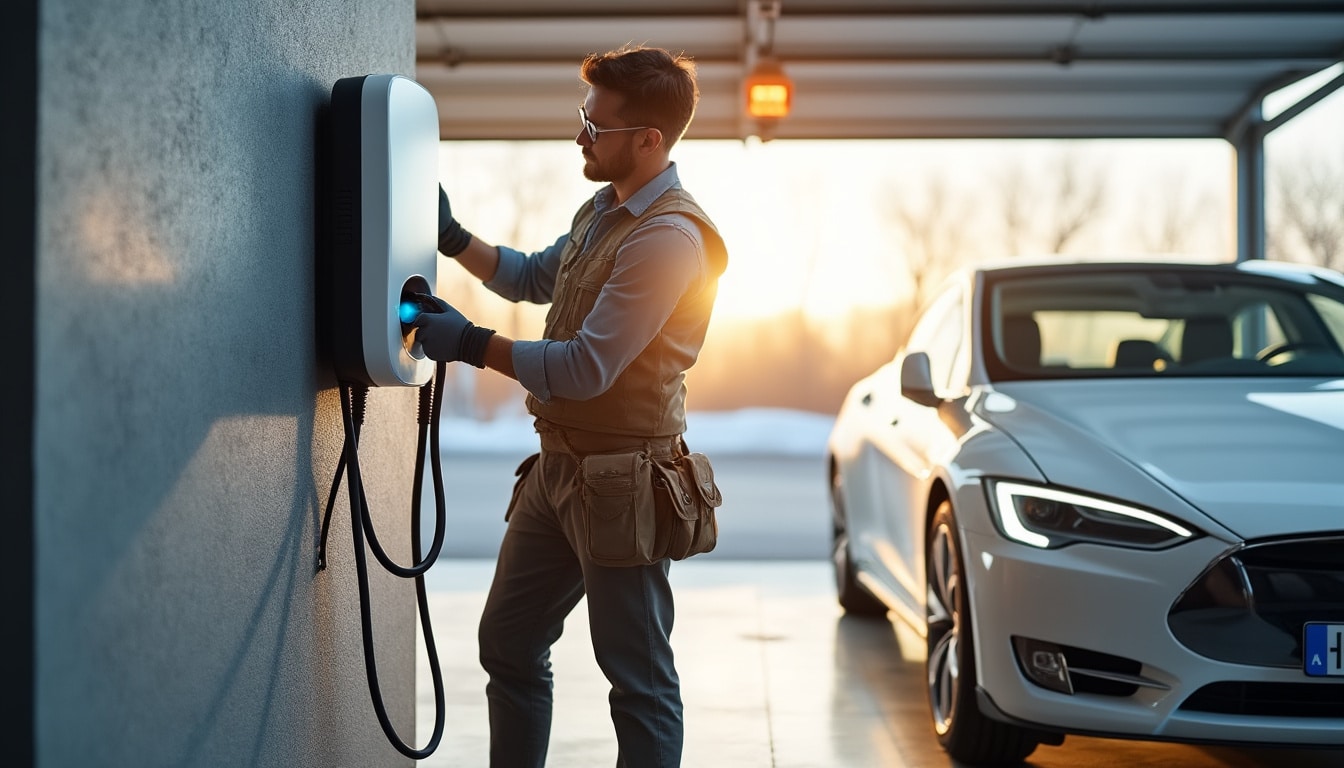 Pose de la borne de recharge voiture électrique : guide complet et sécurisé