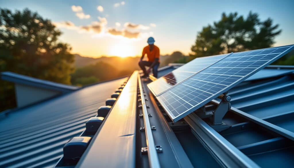 Rail de fixation pour panneau solaire 3m : stabilité et durabilité assurées